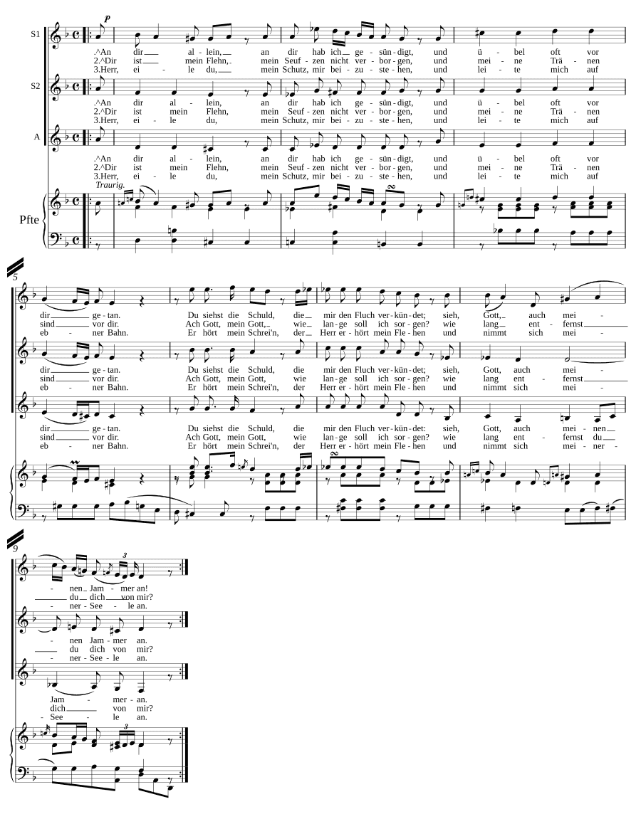 Покаянная песня (Bußlied)