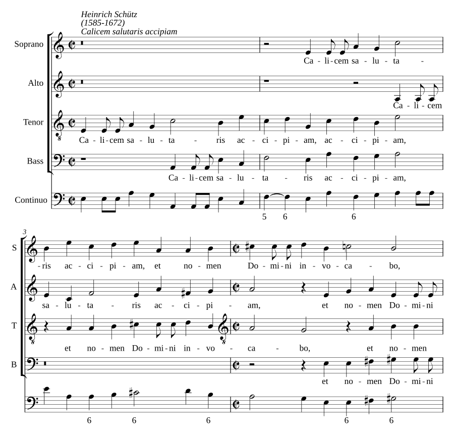 Приму чашу спасения (Calicem salutaris accipiam, SWV 60)