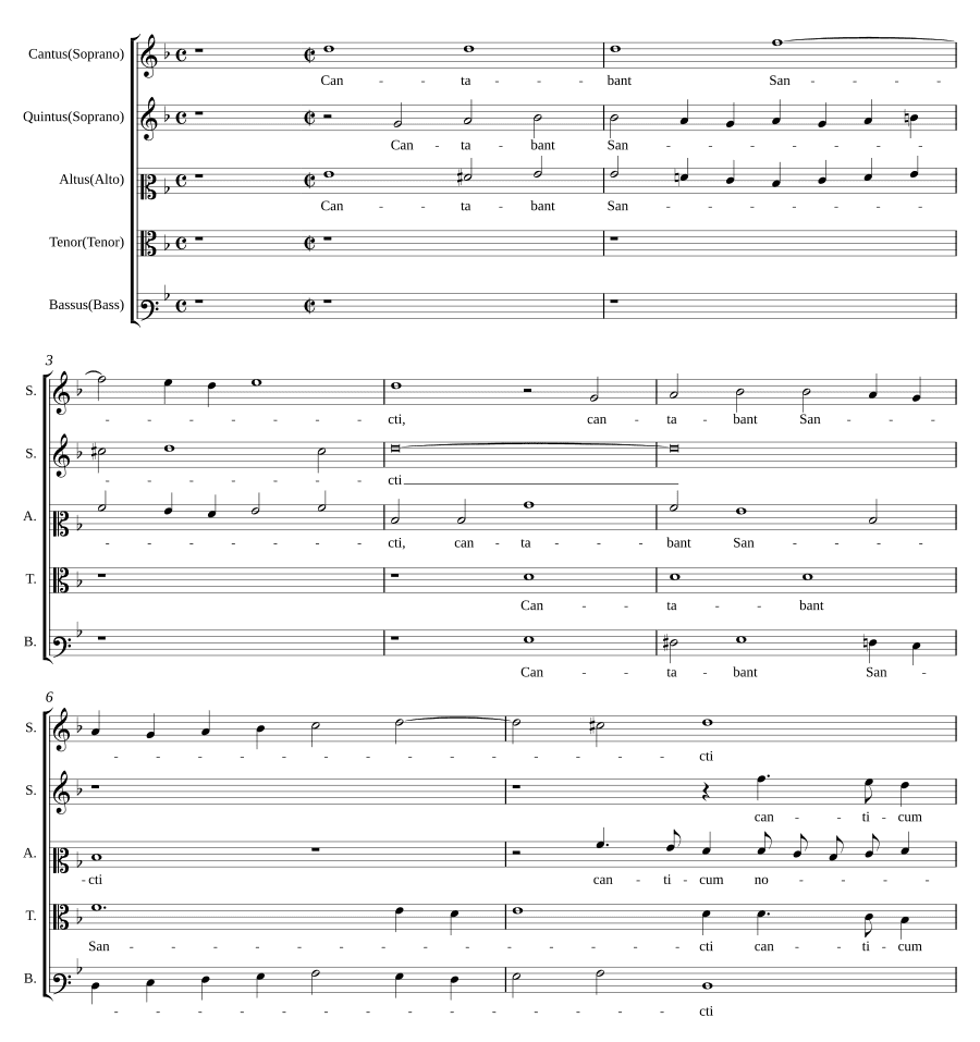Святые пели (Cantabant Sancti)