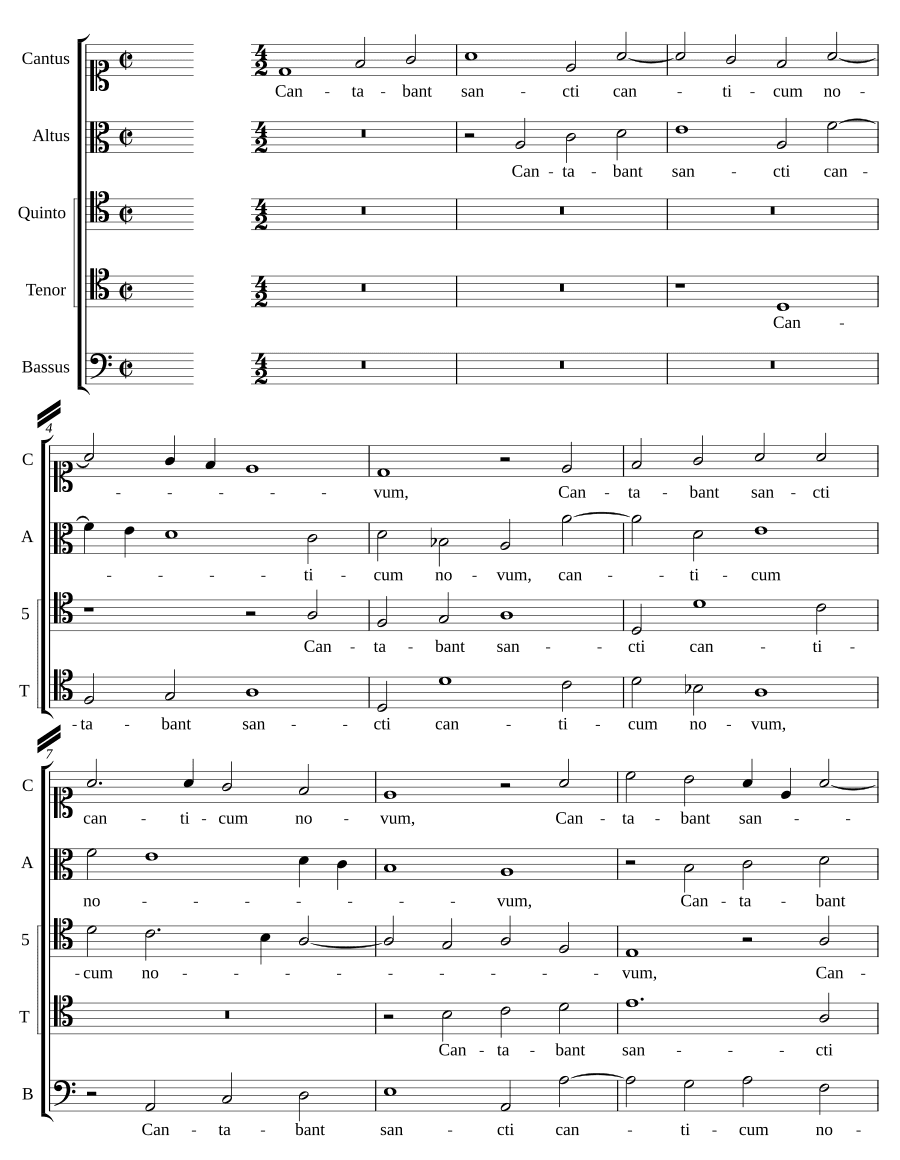Святые пели (Cantabant sancti)