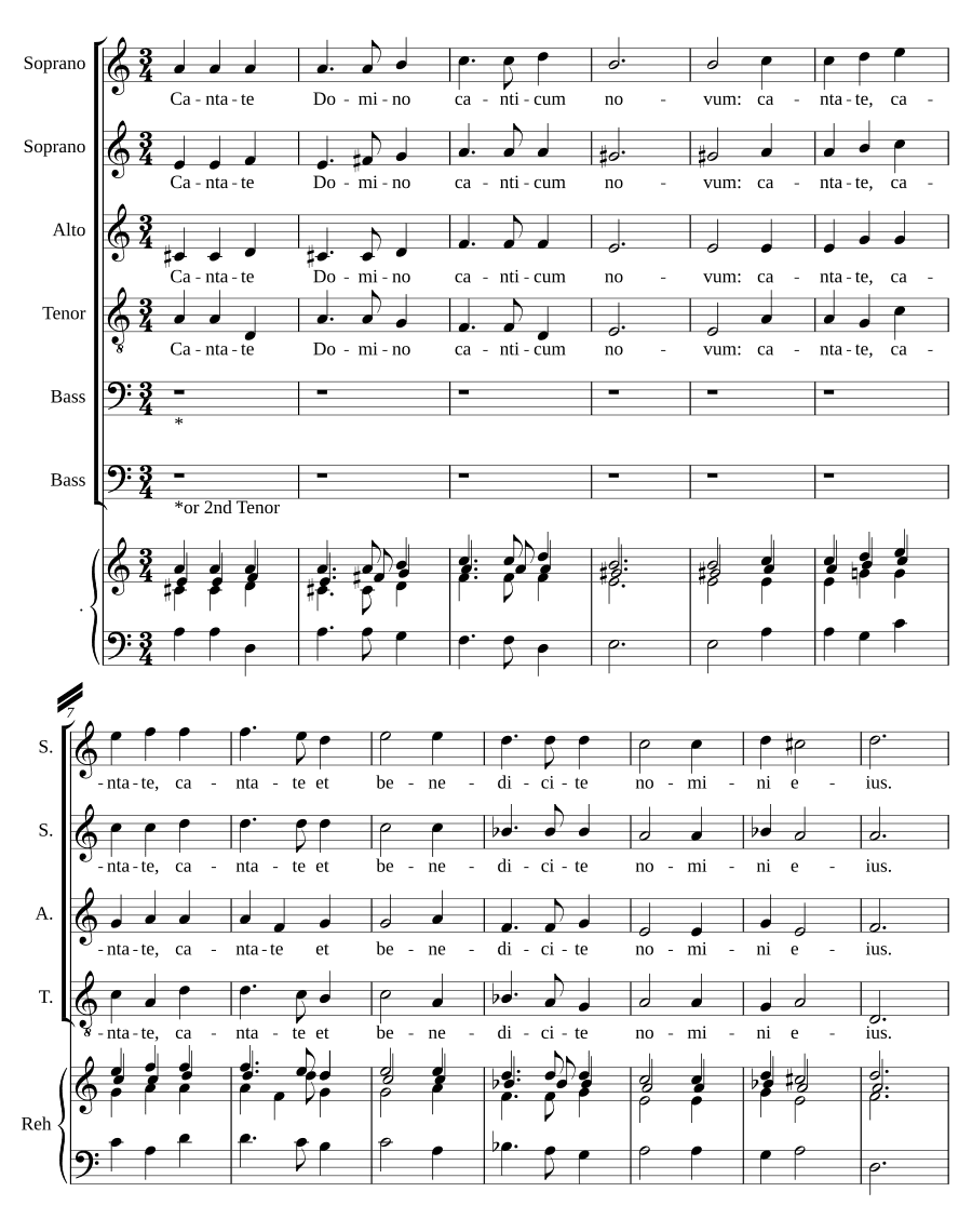 Пойте Господу (Cantate Domino)