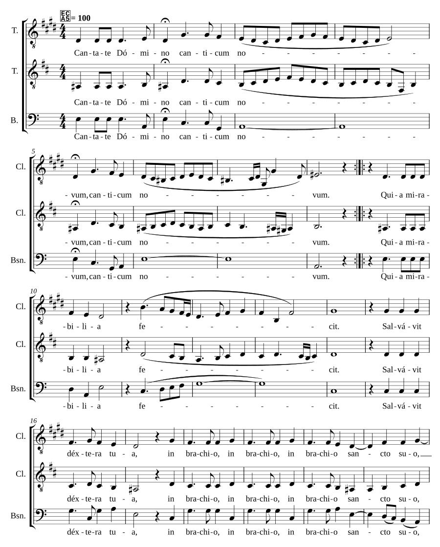 Пойте Господу (Cantate Domino)