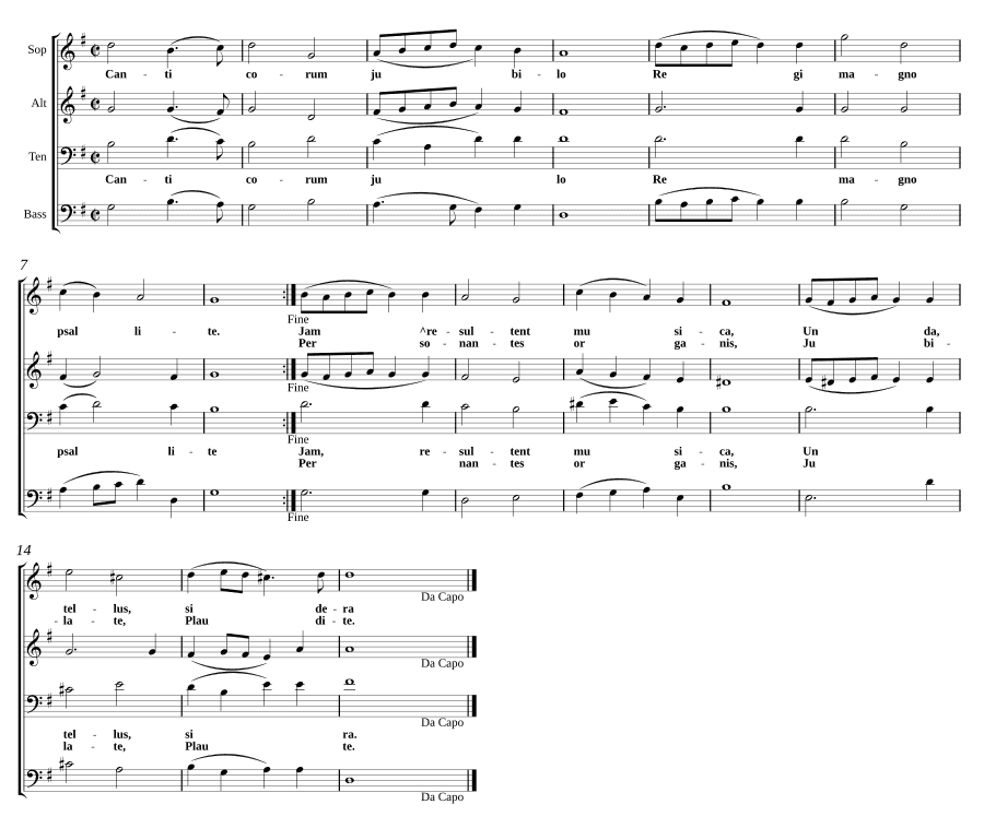 Радостное пение (Canticorum jubilo)