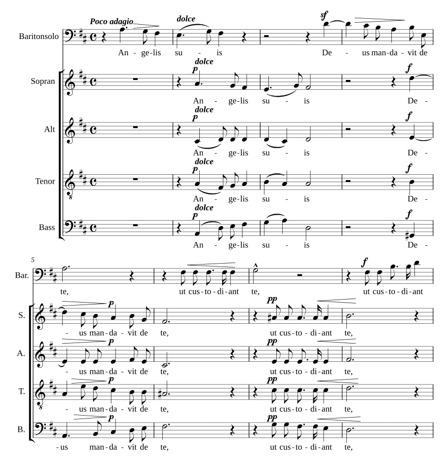 Священные песни (Carmina sacra). 11 мотетов