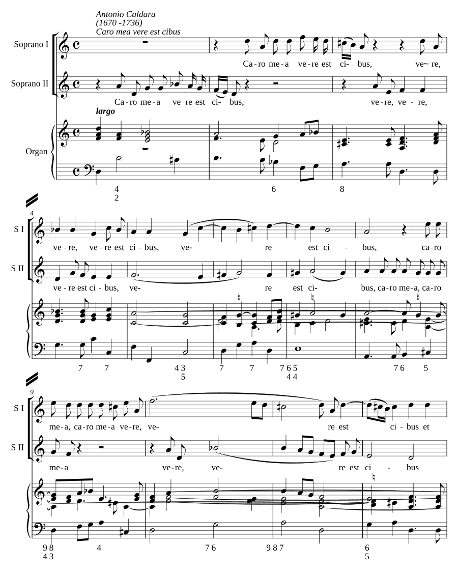Плоть Моя истинно есть пища (Caro mea vere est cibus)