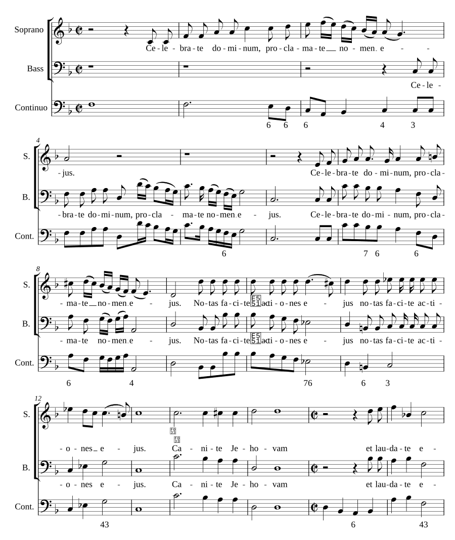 Восхваляйте Господа (Celebrate dominum)