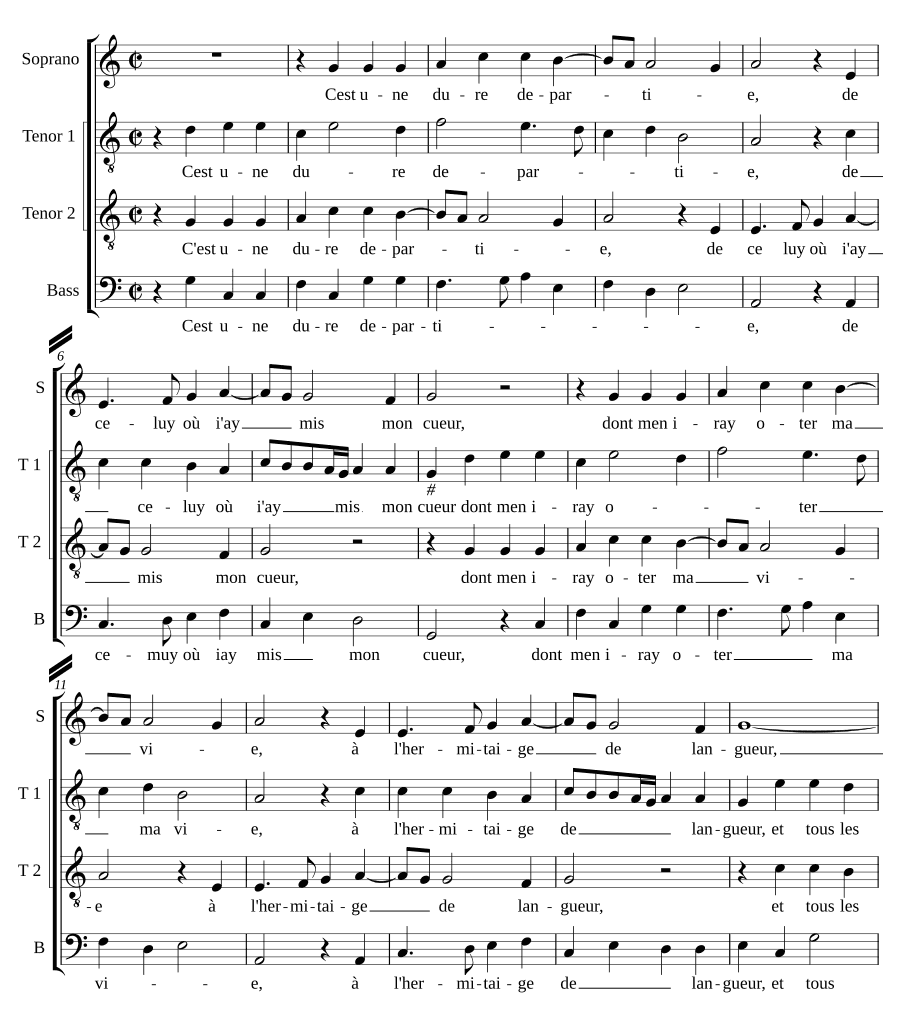Клоден де Сермизи: Это тяжёлое расставание (Cest une dure departie)