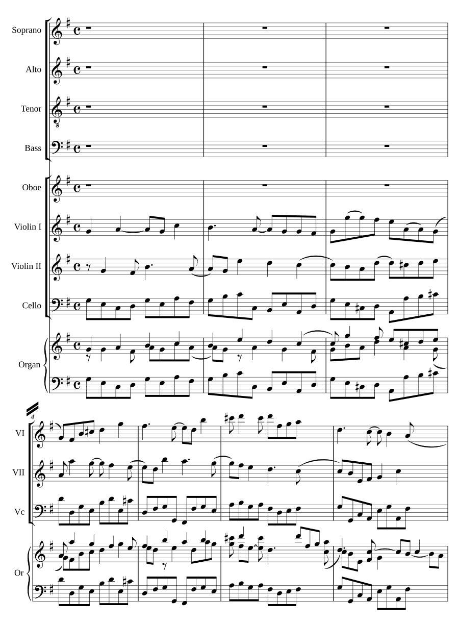 Песнь моя будет всегда (Chandos Anthem No. 7: No. 2 - My song shall be alway)