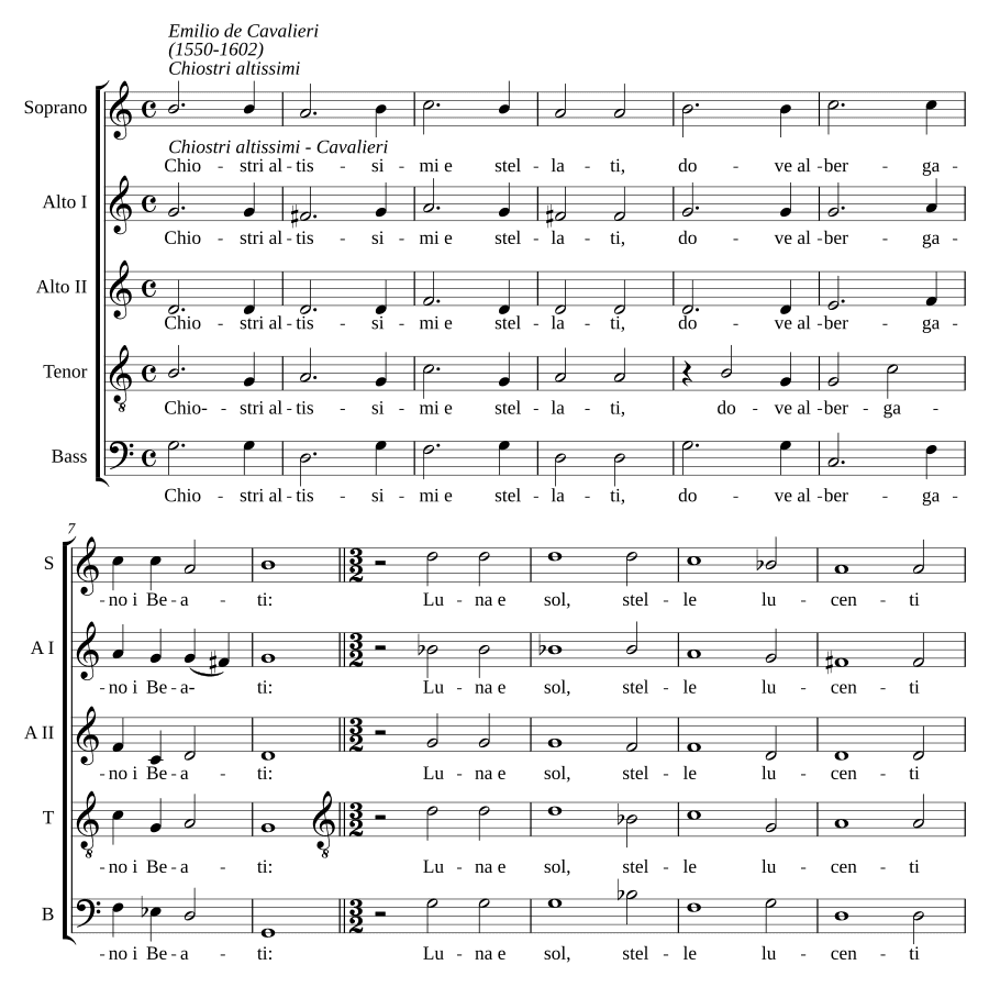 Очень высокие и звёздные клуатры (Chiostri altissimi e stellati)