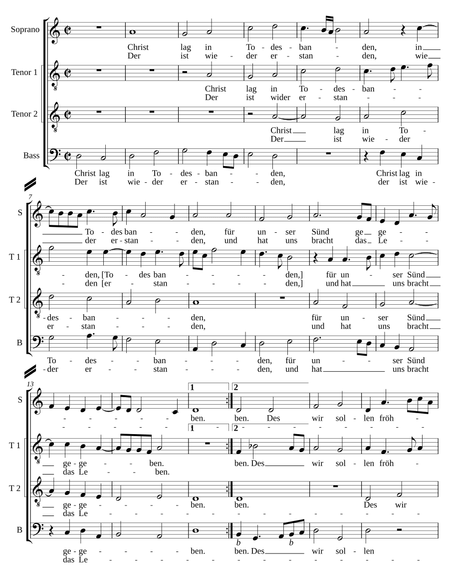 Христос лежал в узах смерти (Christ lag in Todesbanden)