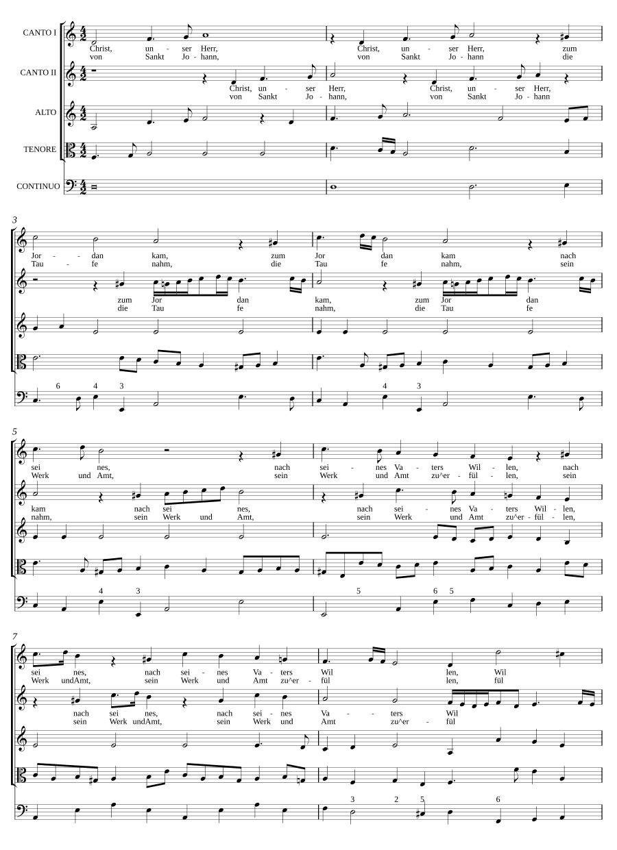 Христос, наш Господь, пришёл к Иордану (Christ unser Herr zum Jordan kam)