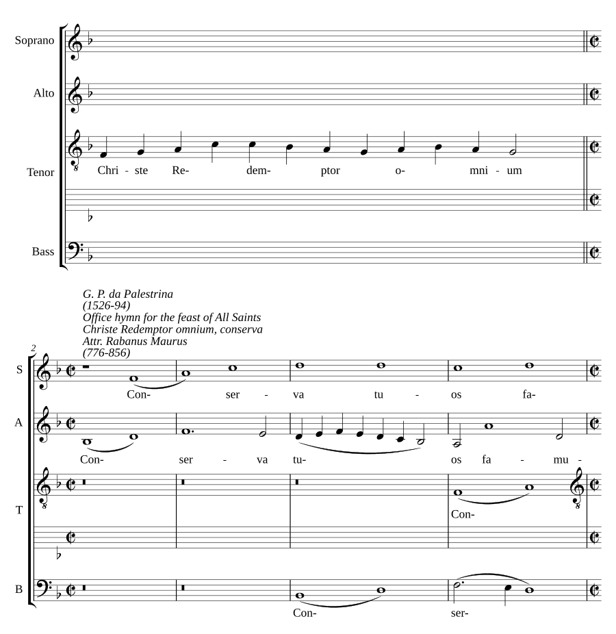 Христе, Искупитель всех (Christe Redemptor omnium, conserva)