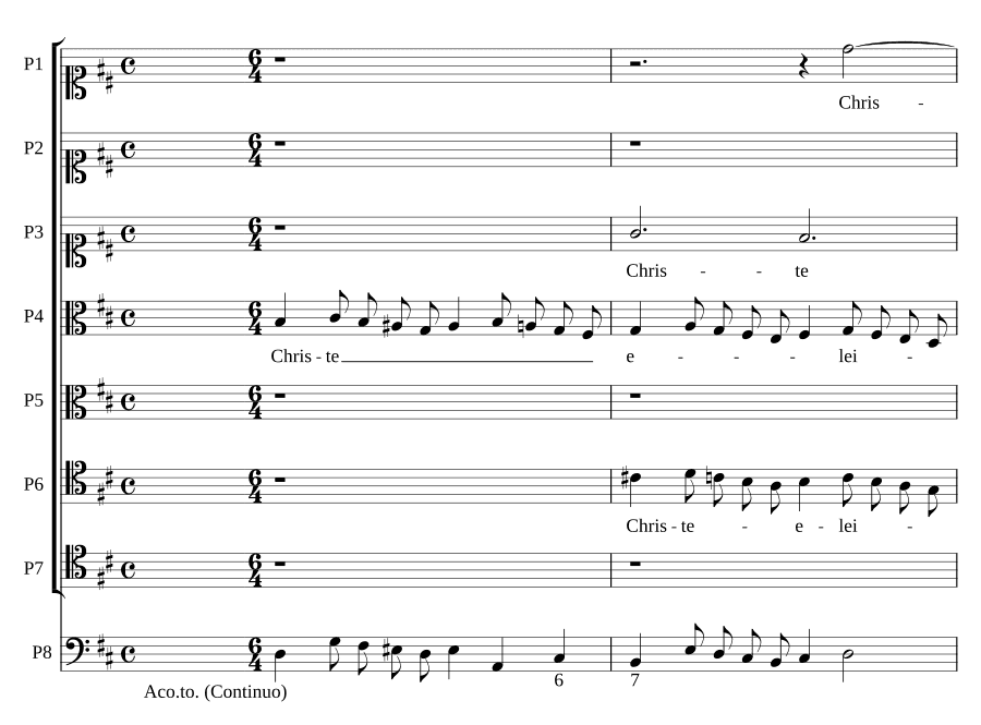 Христе, помилуй (Christe eleison). Месса Scala Aretina (Missa Scala Aretina)