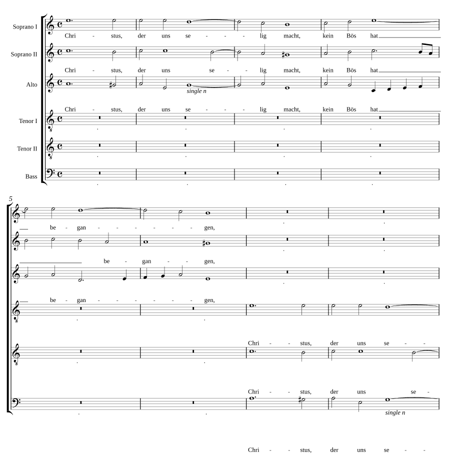 Христос, Который делает нас спасёнными (Christus, der uns selig macht)