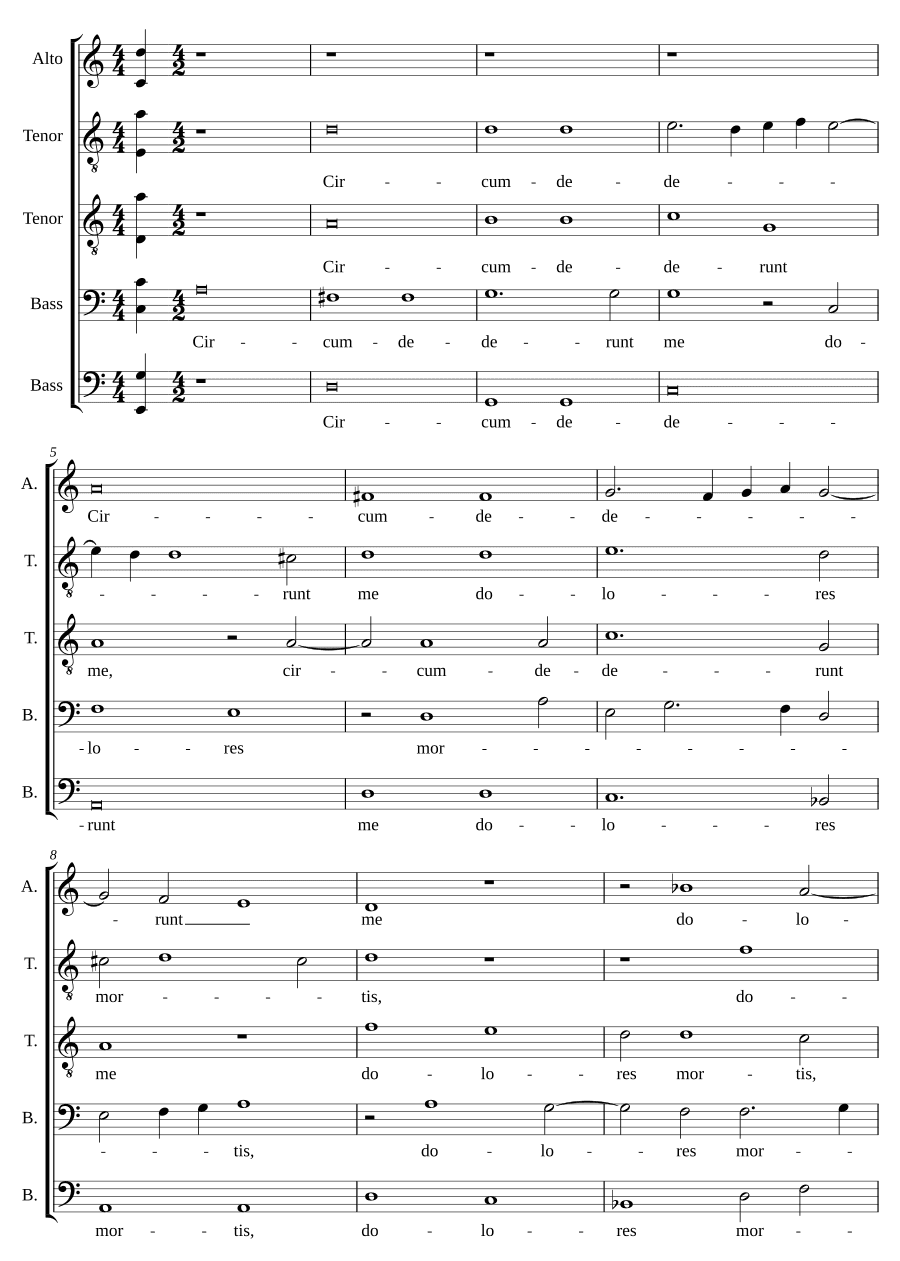 Окружили меня (Circumdederunt me)