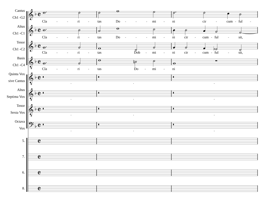 Сияние Господа осветило (Claritas Domini circumfulsit)