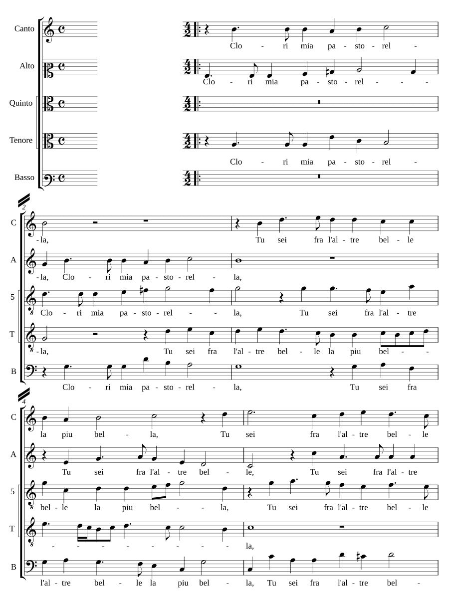 Моя пастушка Клори (Clori mia pastorella)