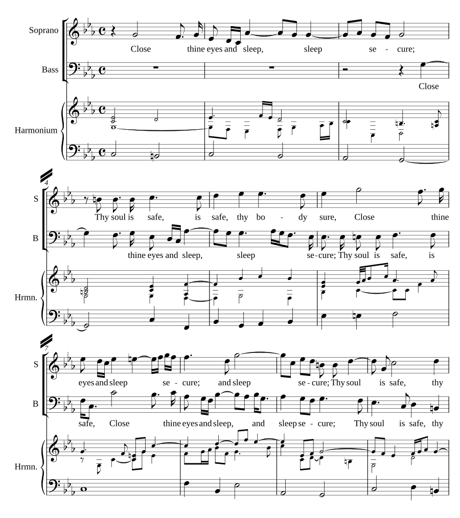 Закрой глаза и спи спокойно (Close thine eyes and sleep secure)