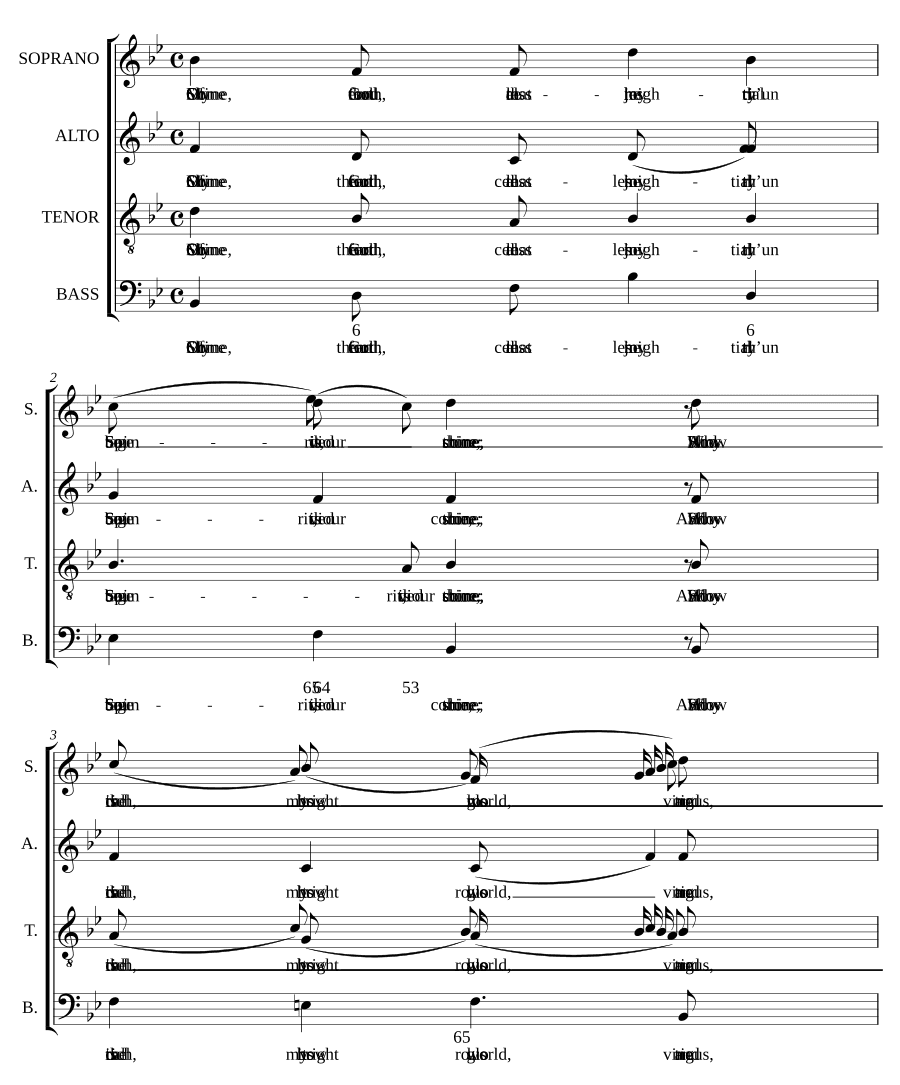 Пойди, небесный Дух, приди (Come, thou celestial Spirit, come). Томас Кларк