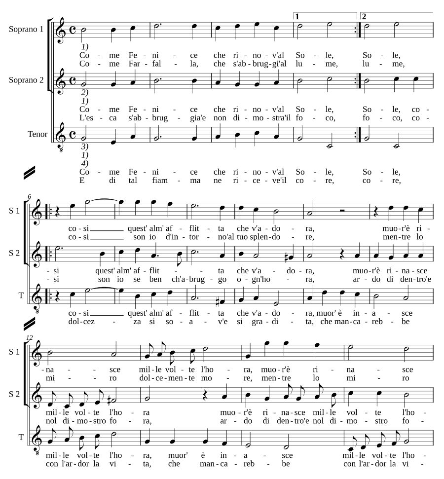 Пойдем, Феникс (Come Fenice). Джованни Мария Нанино