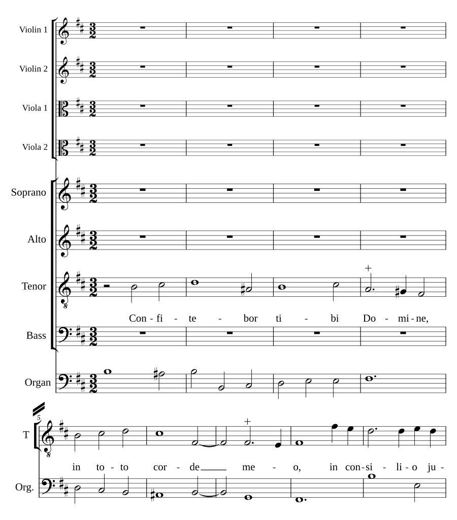 Прославлю (Confitebor, C. 14)