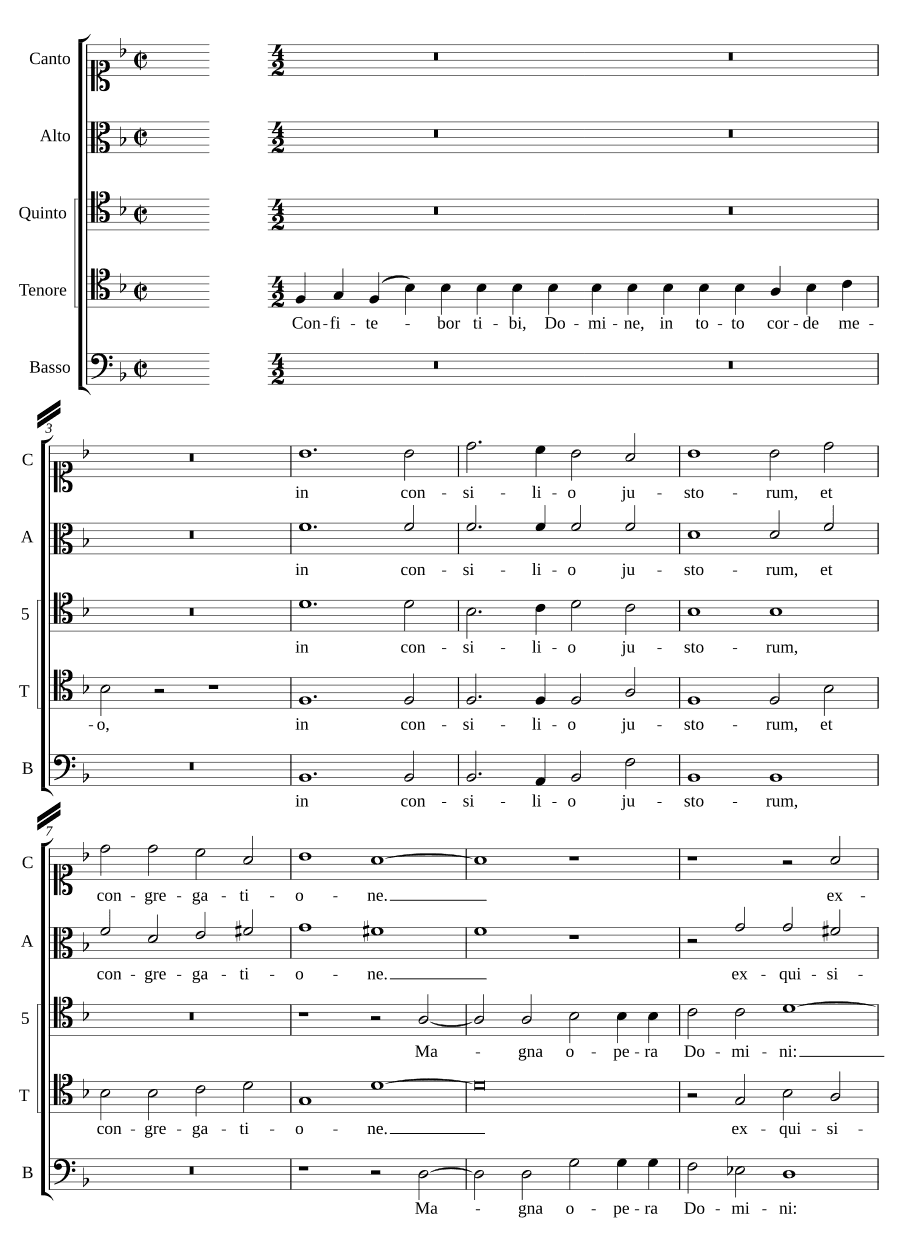 Буду славить Тебя, Господи (Confitebor tibi Domine)