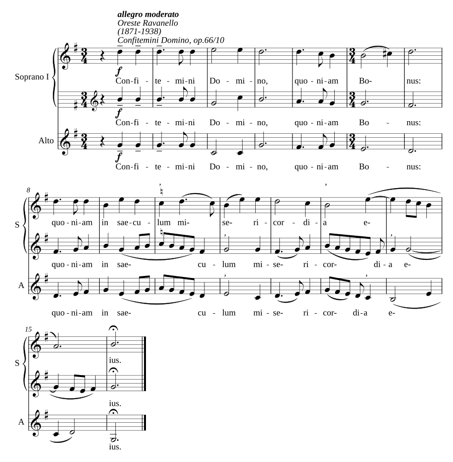 Славьте Господа (Confitemini Domino, op. 66/10)