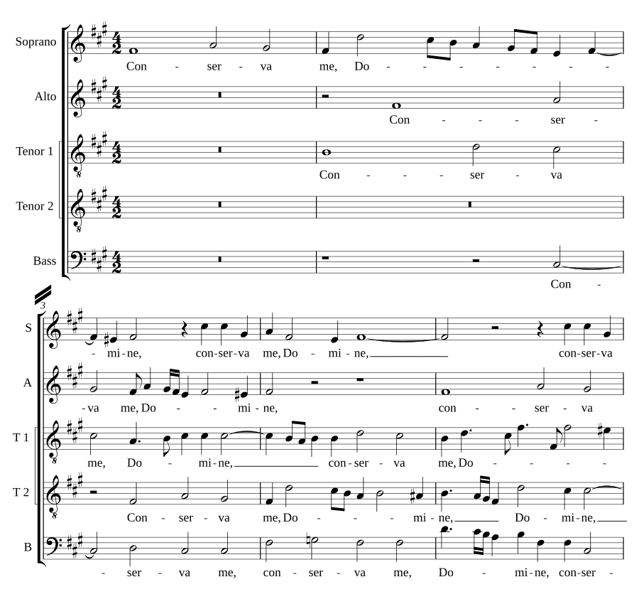 Сохрани меня, Господи (Conserva me, Domine)