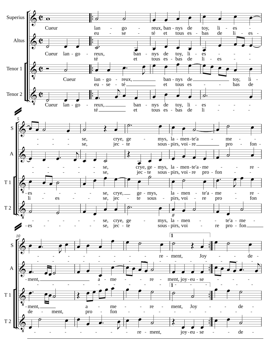 Сердце томительное (Cueur langoreux)