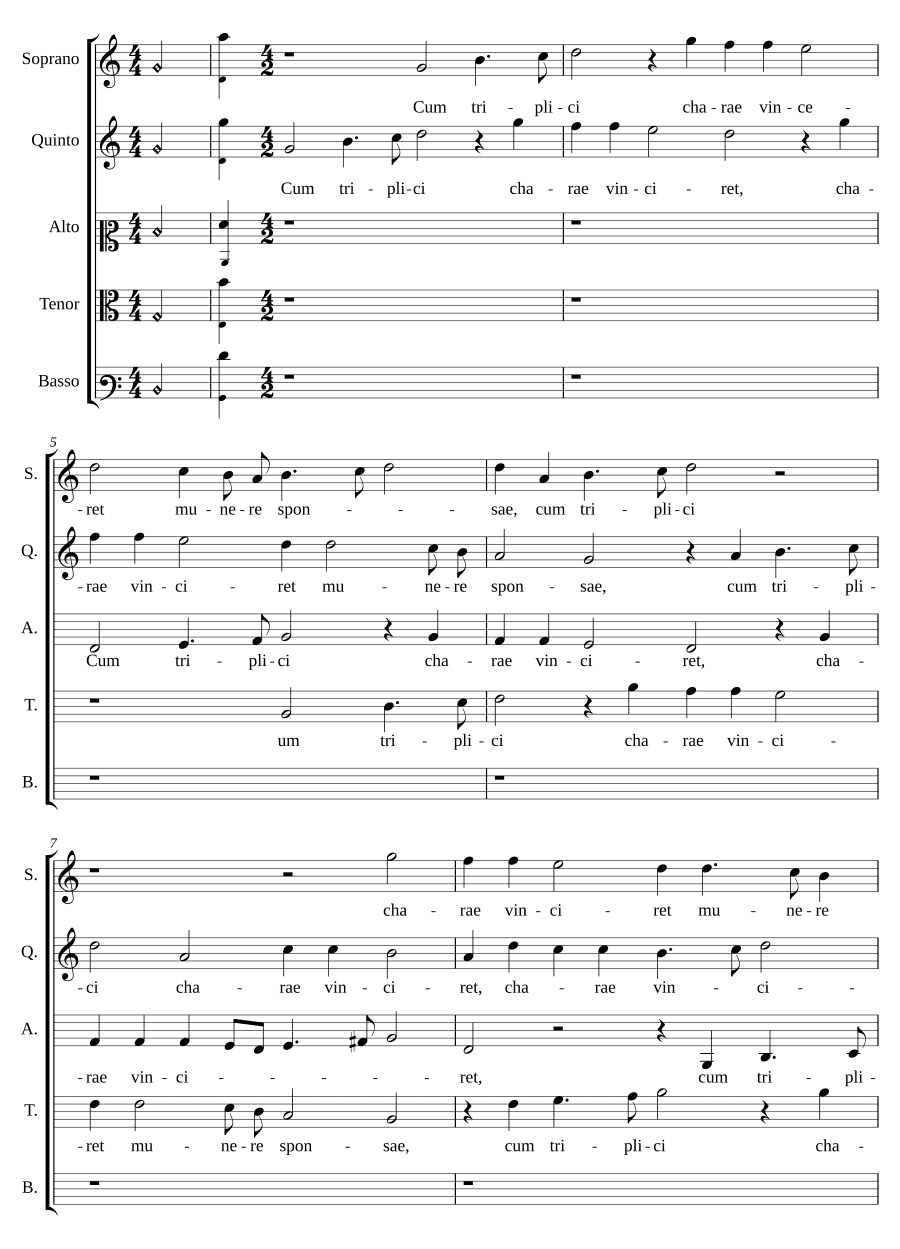 Побеждать с тройной радостью (Cum triplici charae vinciret)