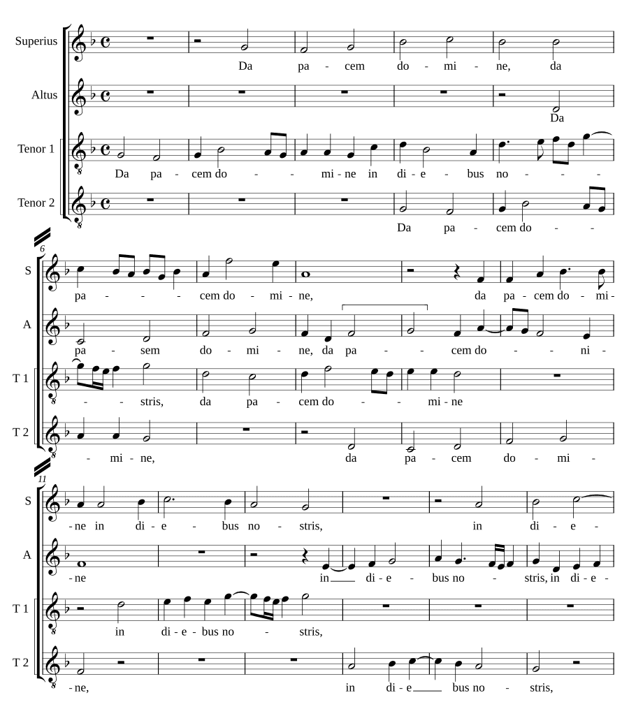 Дай мир, Господи (Da pacem, Domine)