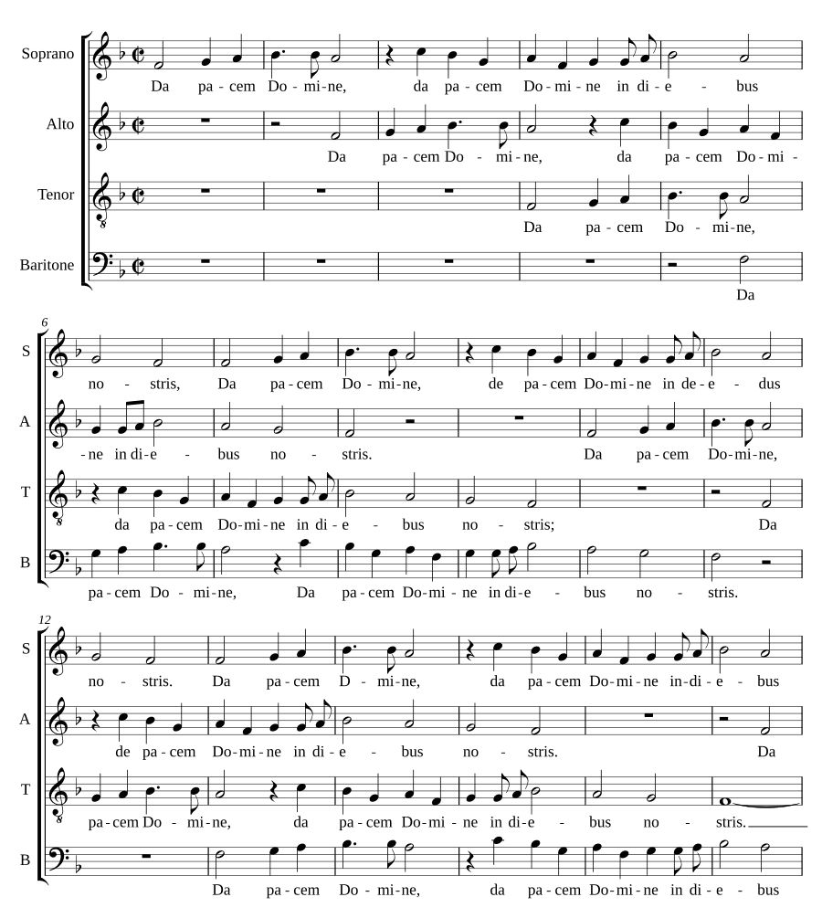 Дай мир, Господи (Da pacem, Domine)