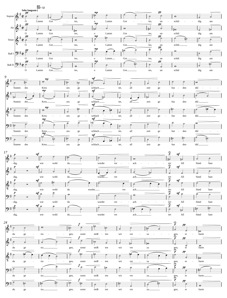 Агнус Деи (Das Agnus Dei), соч. 138, № 6