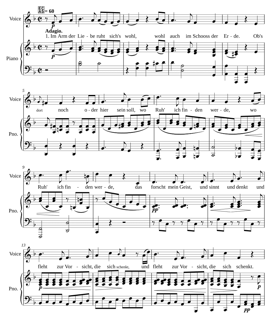 Песенка о покое, соч. 52 № 3 (Das Liedchen von der Ruhe, Op. 52 No. 3)