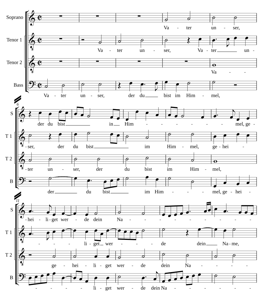 Отче наш (Das Vater unser)