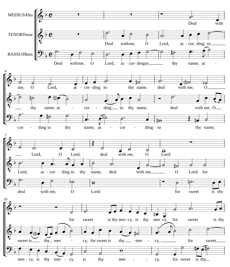 Обратись ко мне, Господи (Deal with me, O Lord)