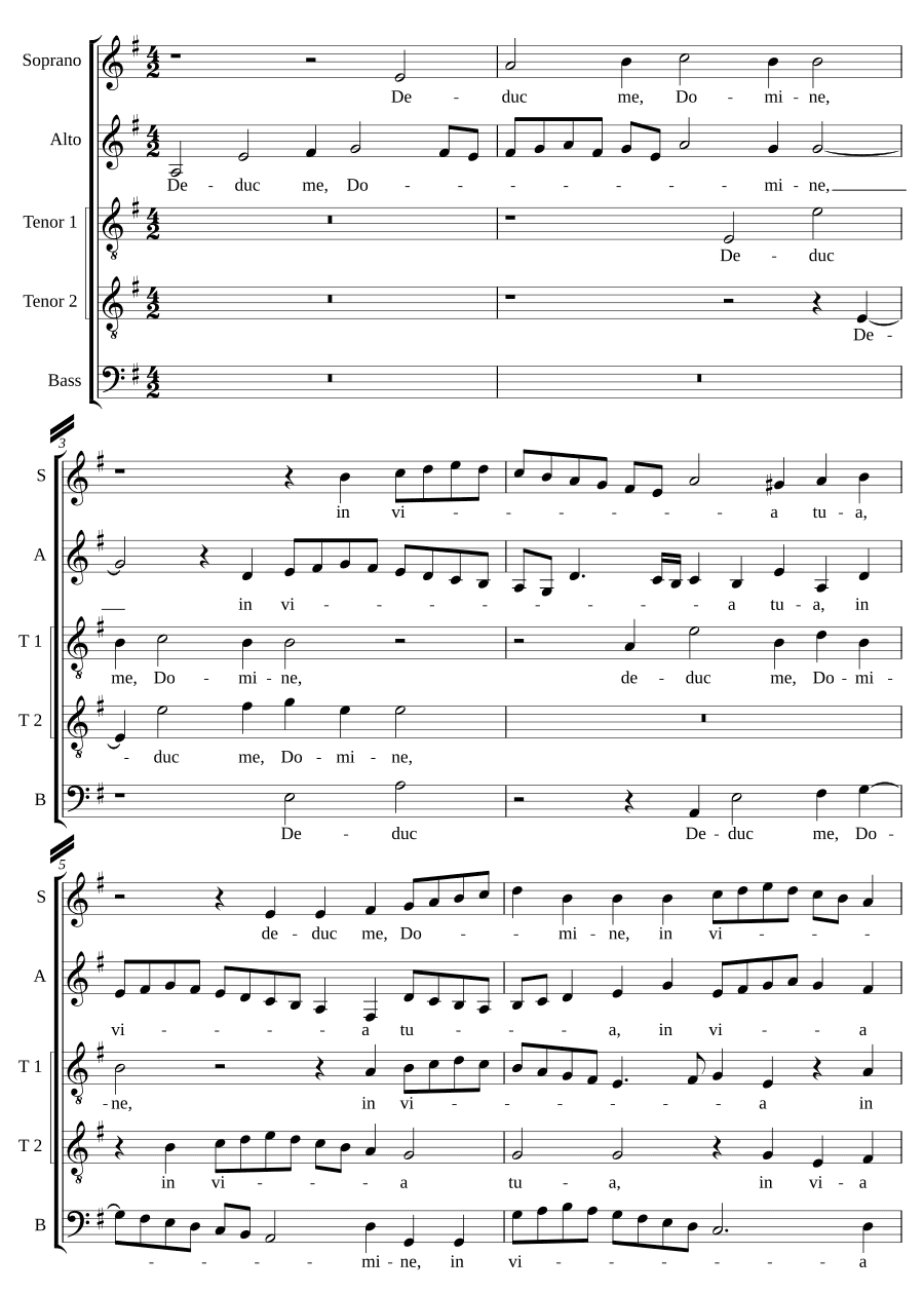Веди меня, Господи, по пути Твоему (Deduc me Domine in via tua)