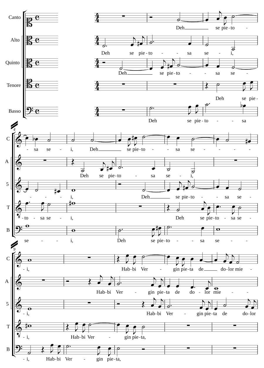 Если ты милосердна (Deh se pietosa sei)
