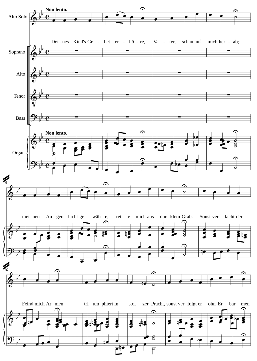 Услышь молитву Твоего дитя, соч. 96, № 2 (Deines Kinds Gebet erhöre, Op. 96, No. 2)