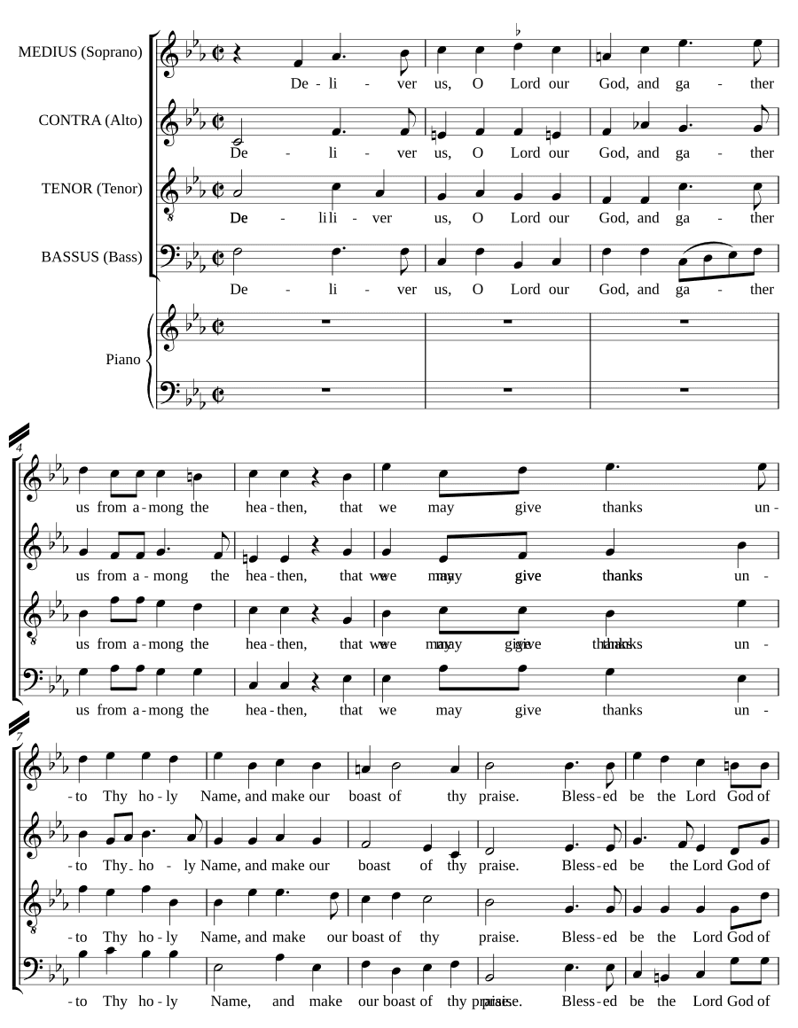 Избавь нас, Господи, Боже наш (Deliver us, O Lord our God)