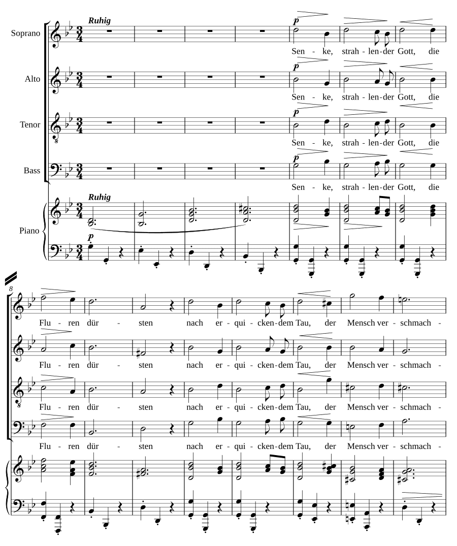 Вечер, соч. 64, № 2 (Der Abend, Op. 64, No. 2)