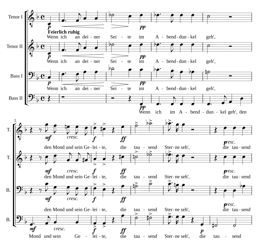 Вечернее небо II, WAB 56 (Der Abendhimmel II WAB 56)