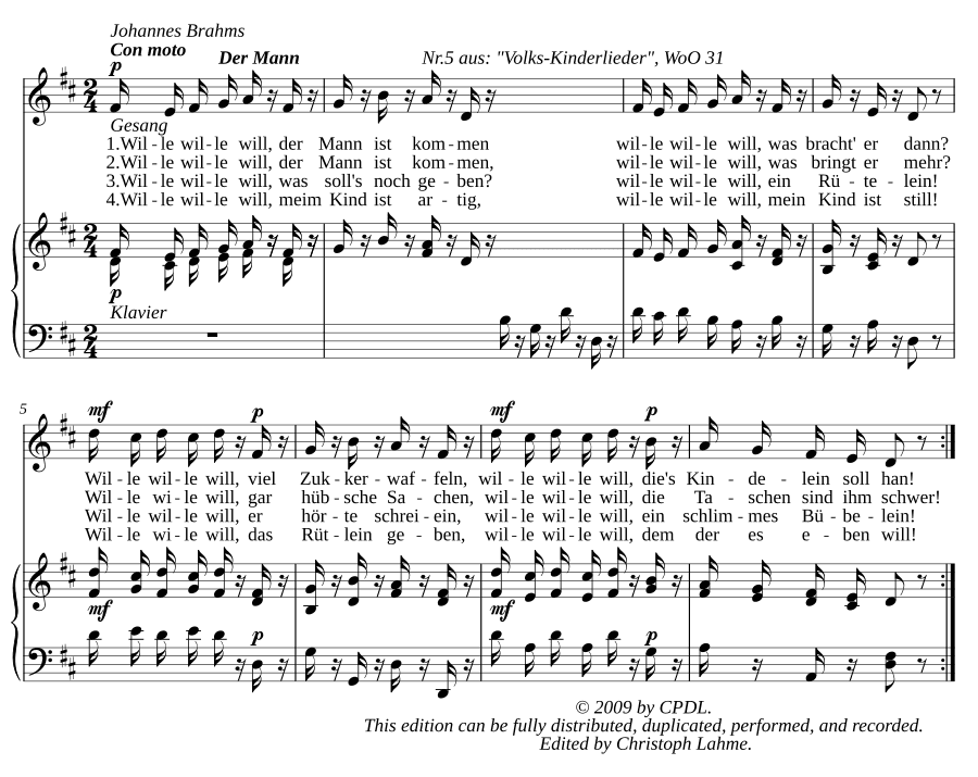 Человек, WoO 31 № 5 (Der Mann, WoO 31, No. 5)