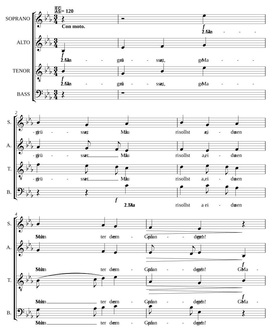 Ангельское приветствие, соч. 22, № 1 (Der englische Gruss, Op. 22, No. 1)