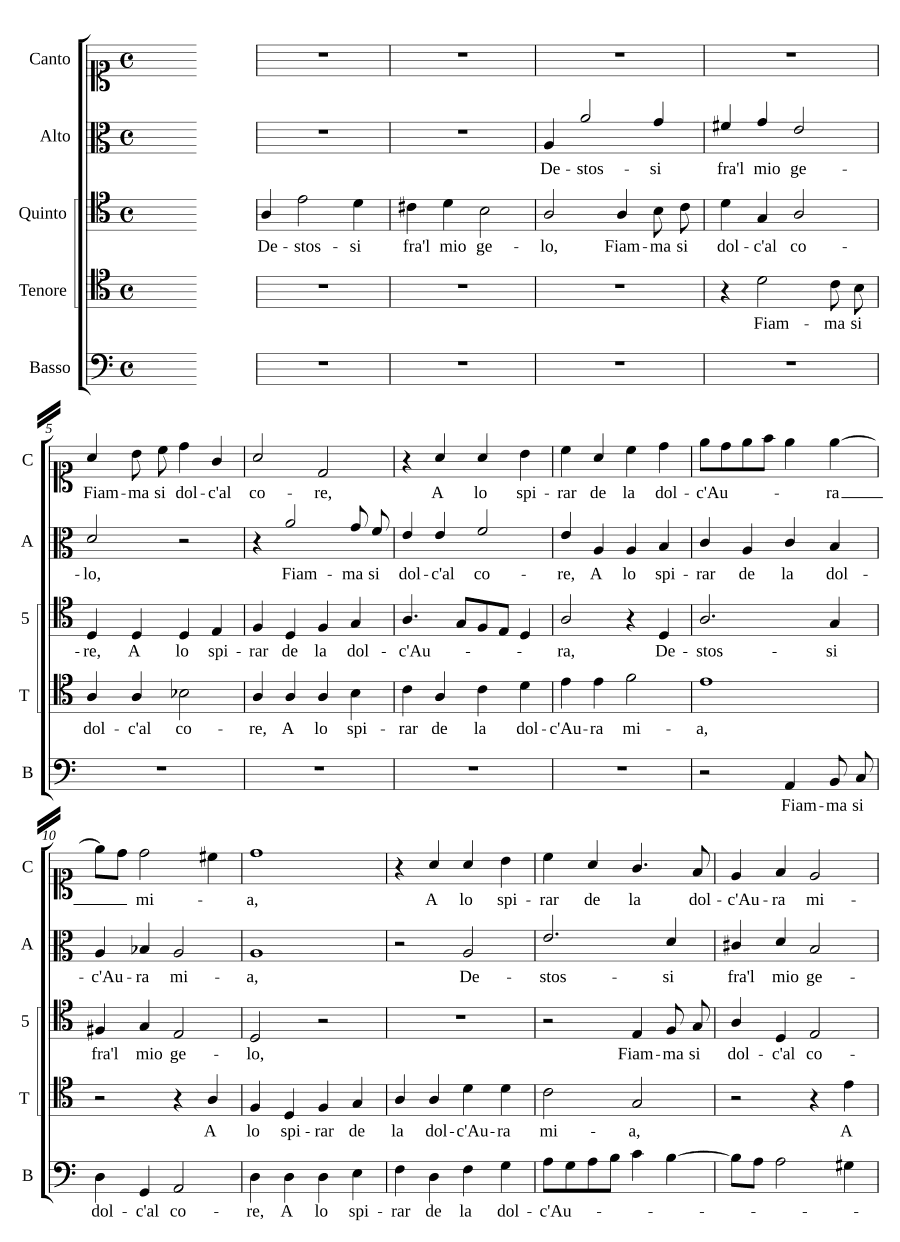 Я растаял в моём холоде (Destossi fra'l mio gelo)