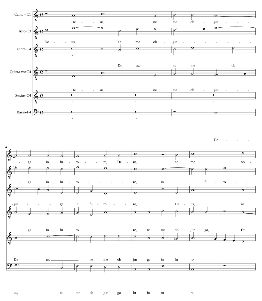 Боже, не обличай меня (Deus ne me objurga)