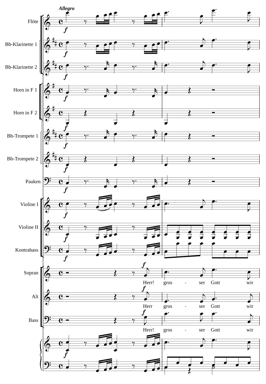 Немецкое Te Deum (Deutsches Te Deum)