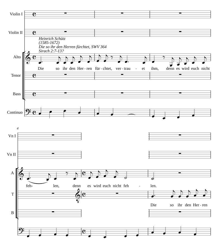 Те, кто боится Господа, SWV 364 (Die so ihr den Herren fürchtet, SWV 364)