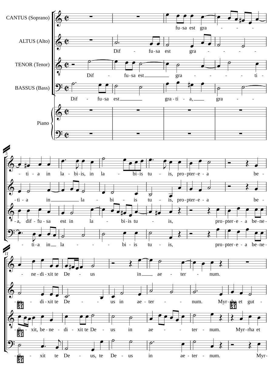 Распространилась благодать (Diffusa est gratia)