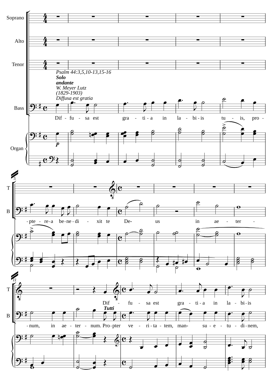 Излилась благодать (Diffusa est gratia)